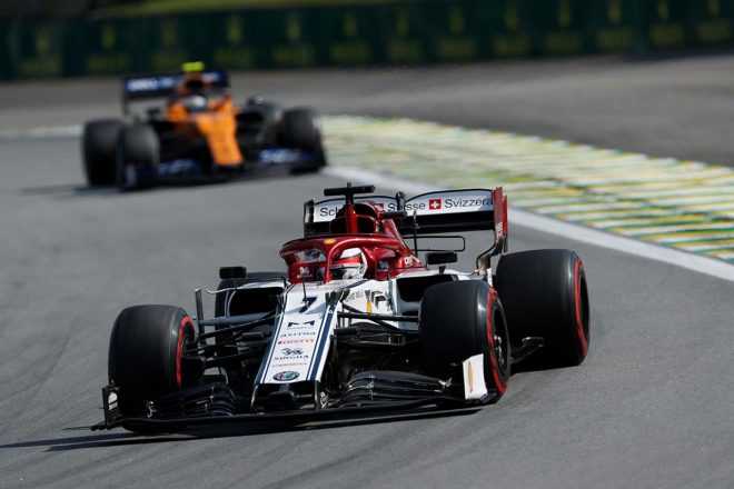 2019年F1第20戦ブラジルGP決勝日　キミ・ライコネン（アルファロメオ）