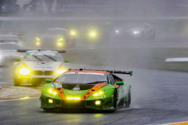 2019年のデイトナ24時間レースでGTDクラスウイナーとなったGRTグラッサー・レーシング・チームの11号車ランボルギーニ・ウラカンGT3 Evo