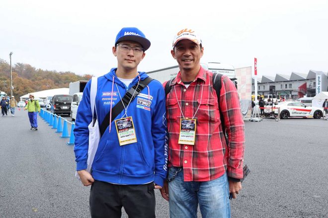 親子で参加してくれた木崎広規さん、拓磨さん