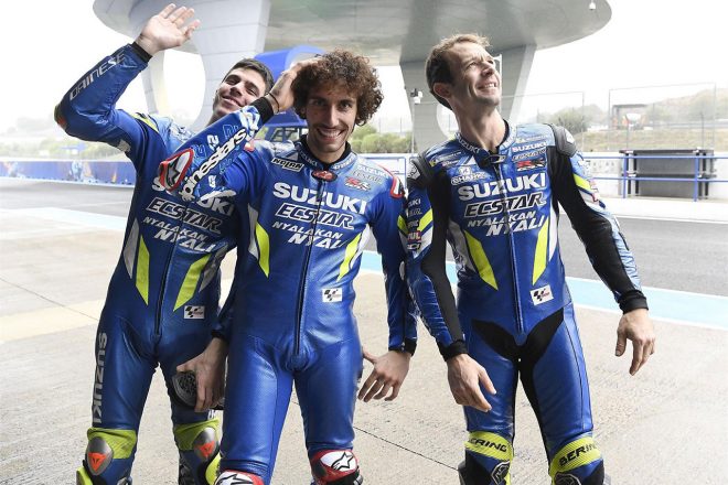 へレス・サーキットに登場したスズキライダー