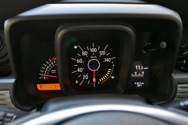 ホンダN-VANのメーター回り