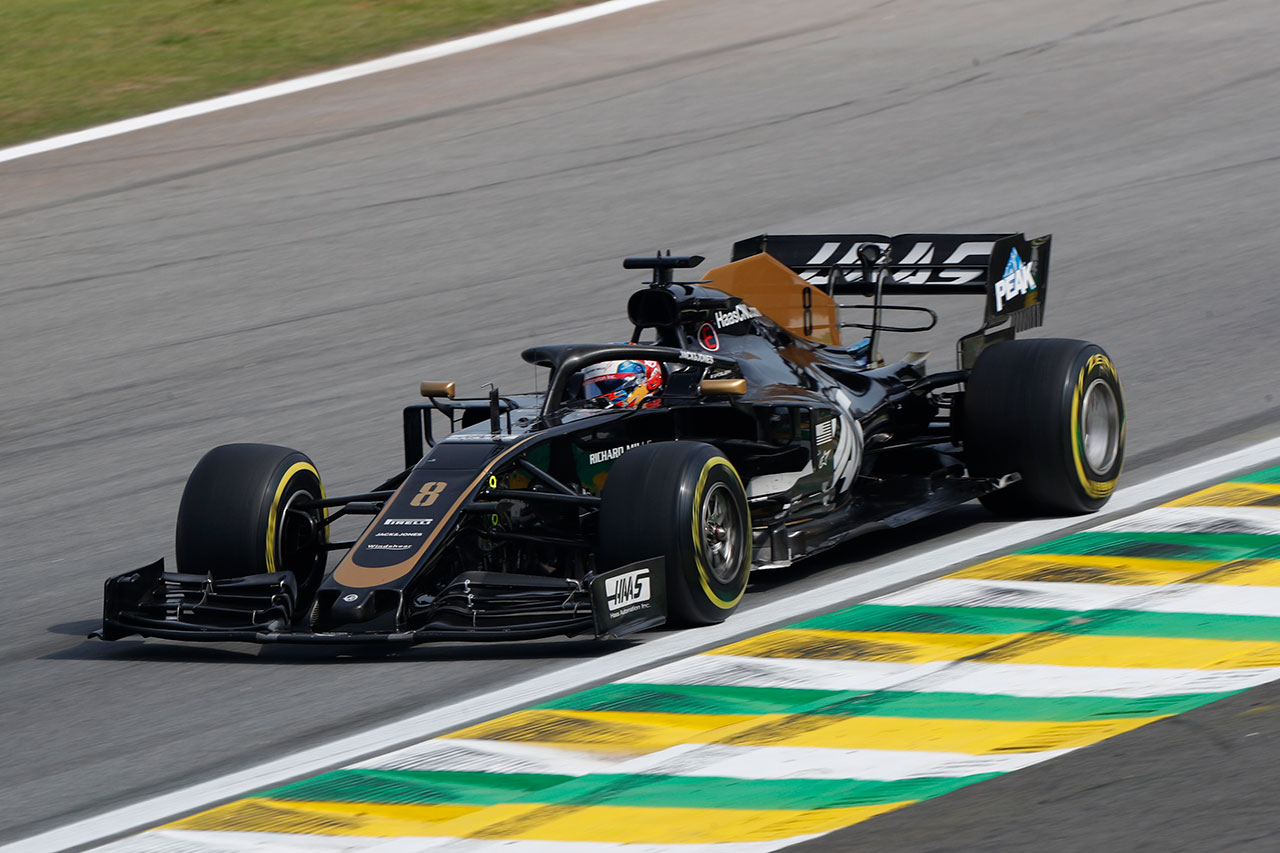 2019年F1第20戦ブラジルGP　ロマン・グロージャン（ハース）