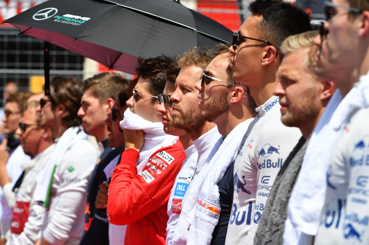 2019年F1フランスGP決勝前のドライバーたち