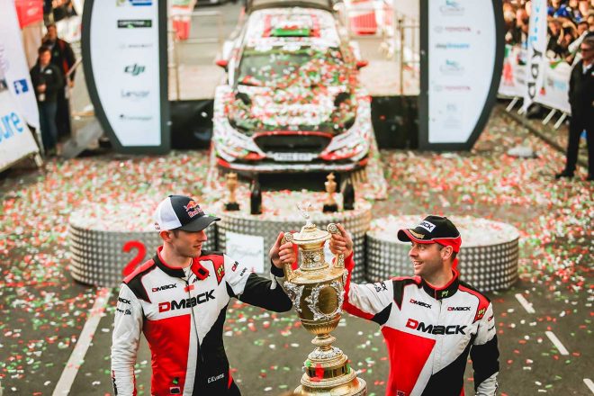 エバンスは2017年の最終戦ラリーGBでWRC初優勝