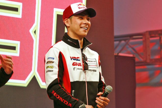 前夜祭に登場した中上貴晶