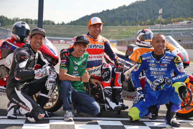 26年ぶりに揃って走行した青木三兄弟