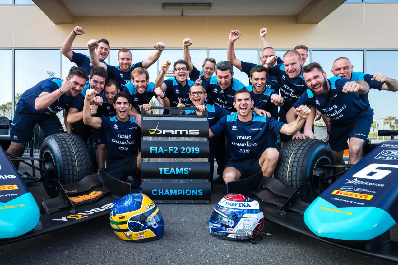ウィリアムズからF1参戦が決まったニコラス・ラティフィを擁するダムスが2019年FIA-F2チームタイトルを獲得