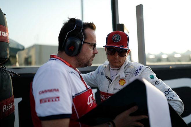 2019年F1最終戦アブダビGP　キミ・ライコネン（アルファロメオ）