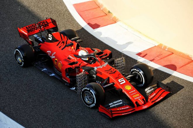 2019年F1アブダビテスト1日目　セバスチャン・ベッテル（フェラーリ）