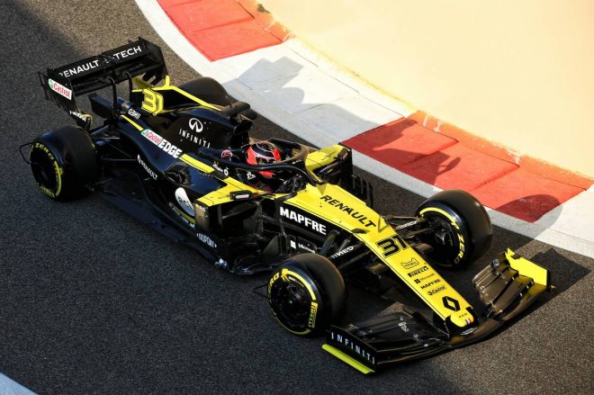2019年F1アブダビテスト1日目　エステバン・オコン（ルノー）