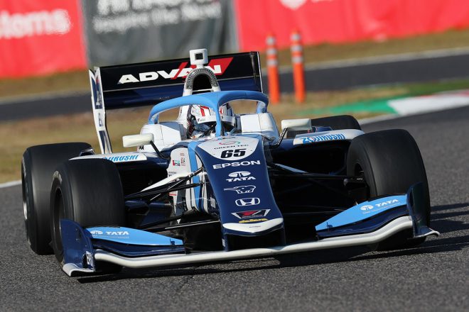 午後は赤旗4度。ホンダ勢の速さ目立った初日はビップスが首位／スーパーフォーミュラ合同・ルーキーテスト走行初日