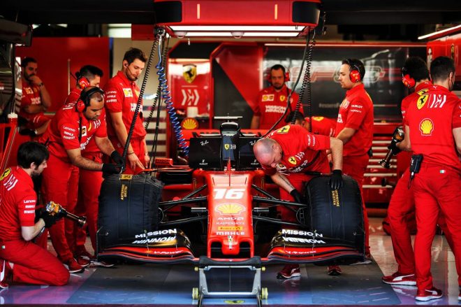 2019年F1アブダビテスト2日目　シャルル・ルクレール（フェラーリ）