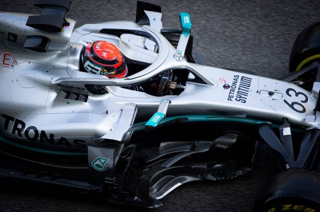 2019年F1アブダビテスト2日目　ジョージ・ラッセル（メルセデス）