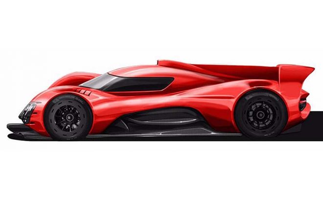 バイコレス・レーシングが公開したハイパーカーのレンダリング