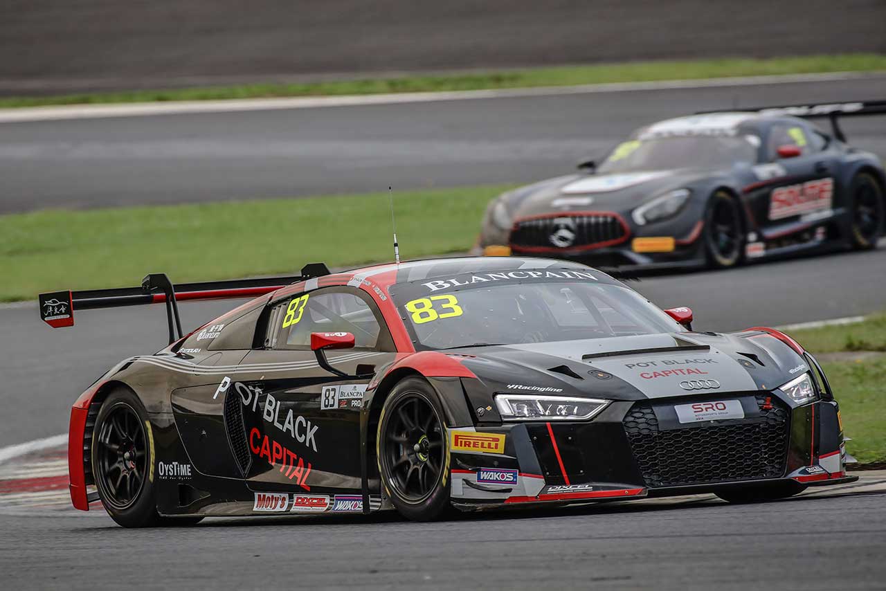 2019年のブランパンGTワールドチャレンジ・アジア富士戦を戦ったX WorksのアウディR8 LMS GT3