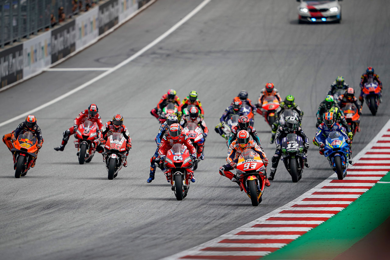 MotoGP第11戦オーストリアGP スタートシーン