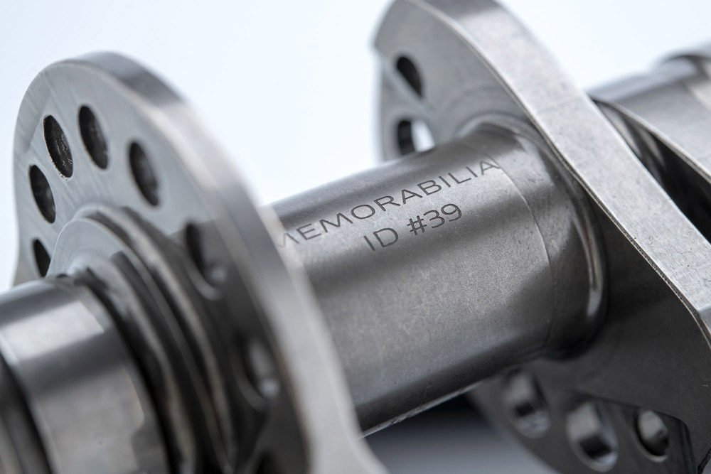 ドゥカティ・メモラビリアで販売されるパーツには刻印も