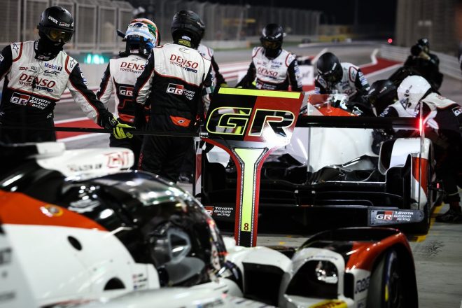 予選で総合3、4番手を獲得した2台のトヨタTS050ハイブリッド