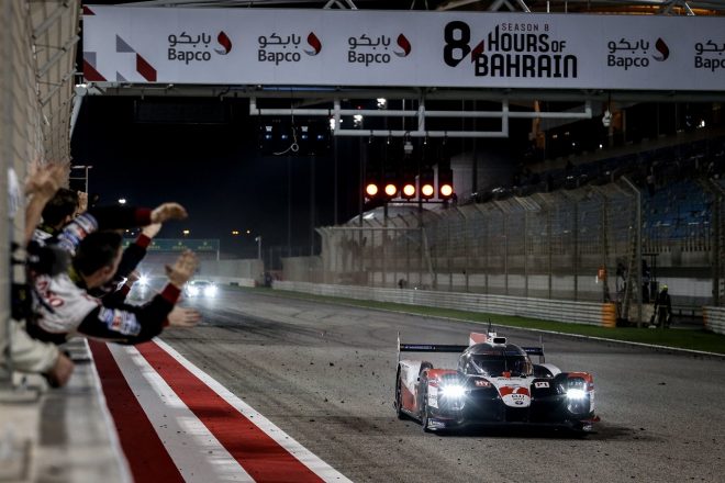 WECバーレーンで優勝したTOYOTA GAZOO Racingの7号車トヨタTS050ハイブリッド