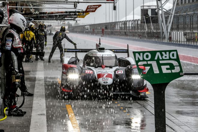 激しい雨に見舞われた2019／20年のWECルーキーテスト