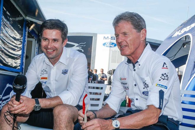 2019年からチーム代表に就任したリチャード・ミルナー（左）とMスポーツ創設者のマルコム・ウイルソン（右）