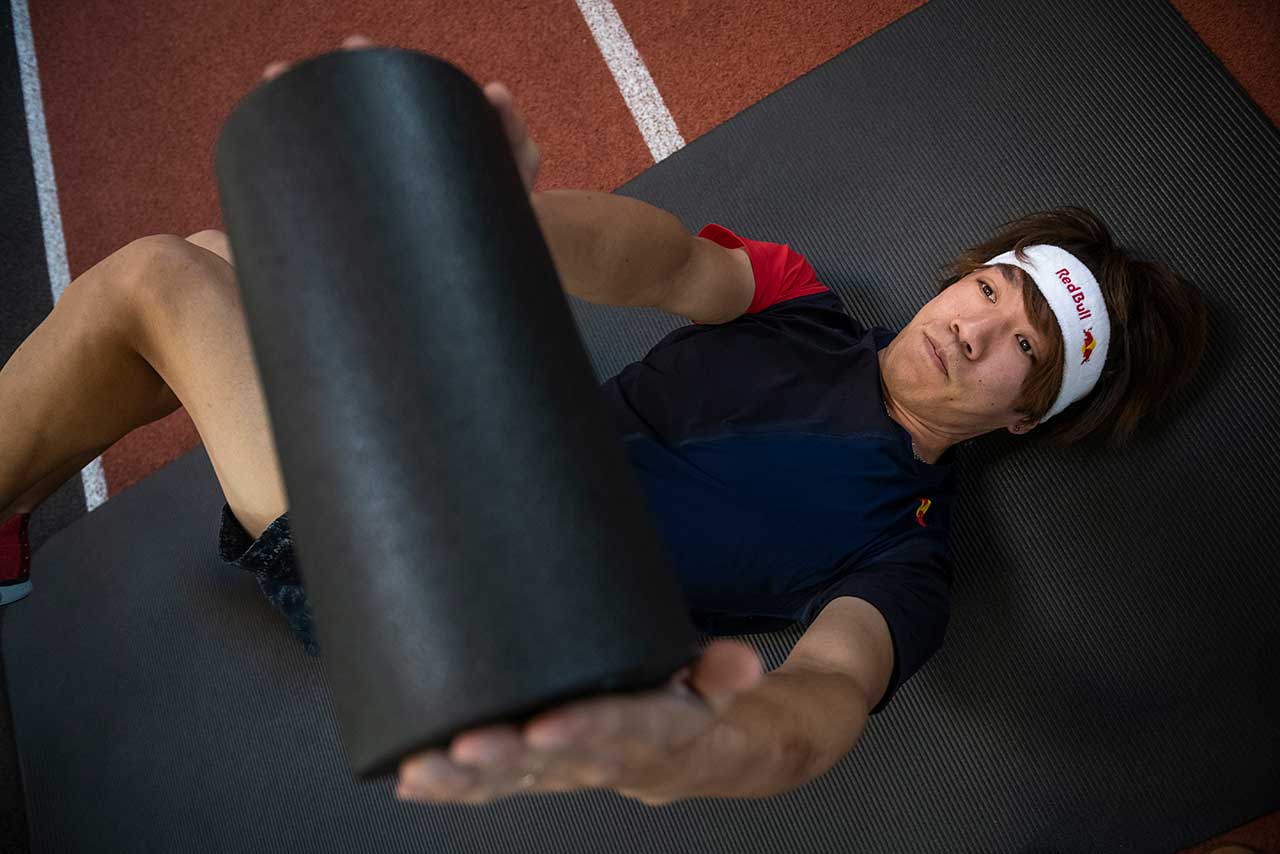 APCでのトレーニングに臨んだ長島哲太