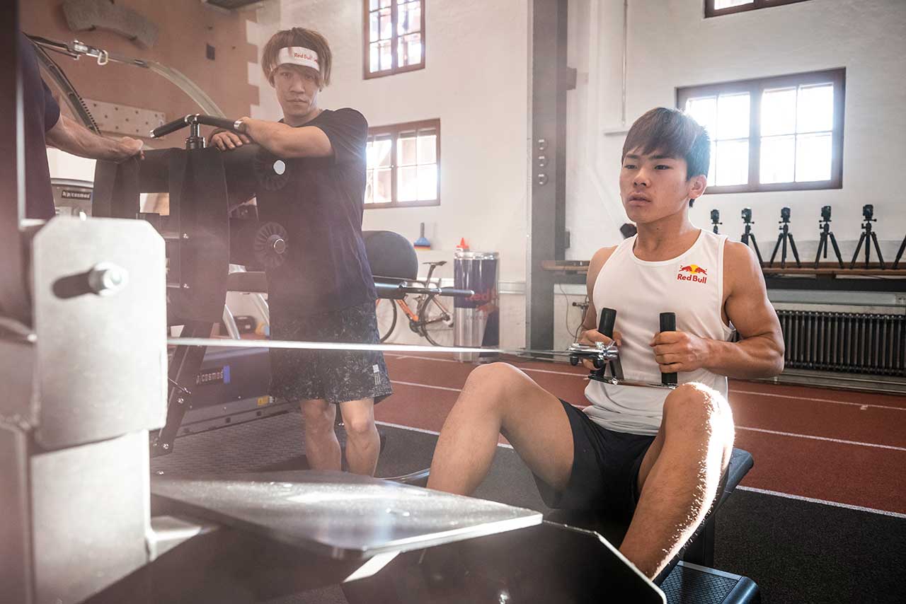 APCでのトレーニングに臨んだ佐々木歩夢