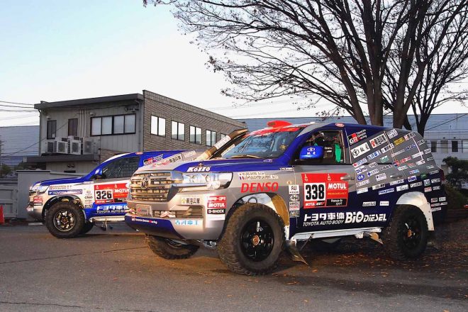 2020年ダカールラリー市販車部門に参戦するトヨタ・ランドクルーザー（同型車）