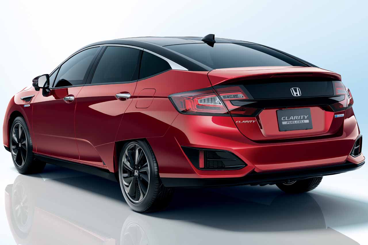 クラリティFUEL CELLリヤビュー／プレミアムディープロッソ・パール