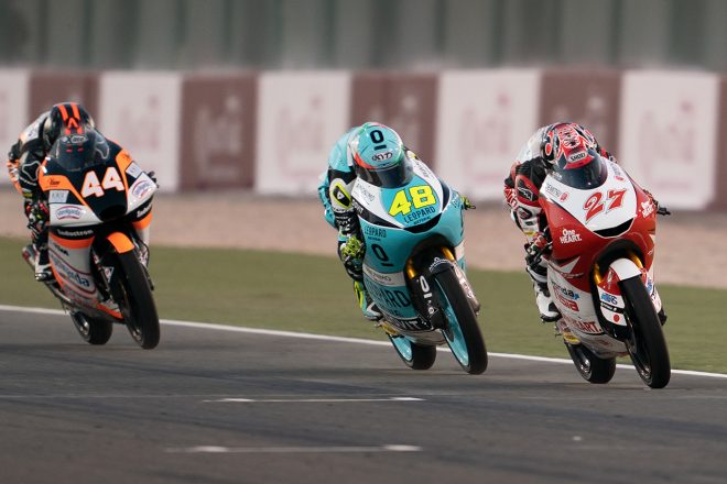2019Moto3開幕戦カタールGPで優勝した鳥羽海渡（Honda Team Asia）