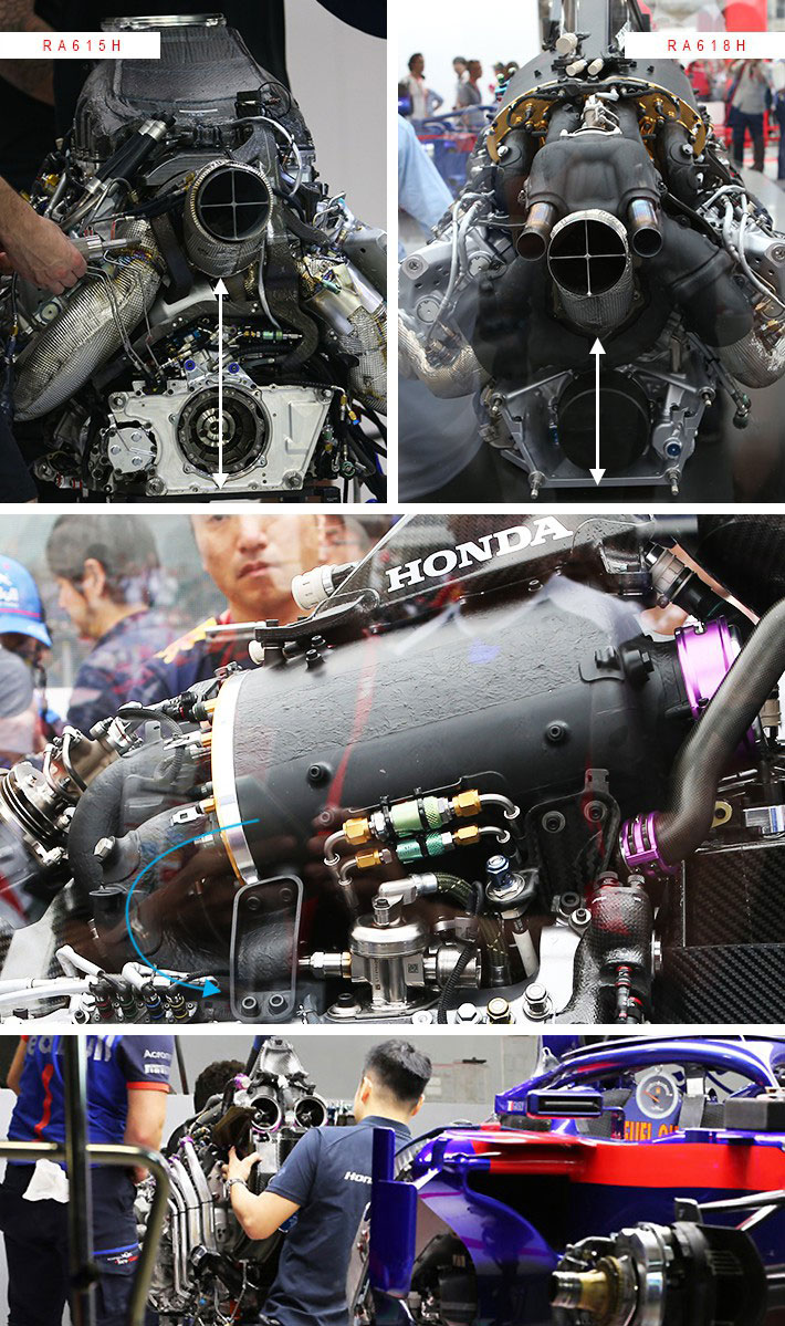 ホンダF1パワーユニット比較画像