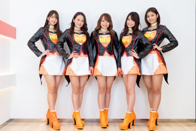 東京オートサロン2020イメージガールを務めるMFGエンジェルス