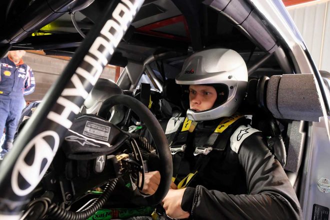 2020年のWRCにヒュンダイから参戦するオット・タナク。2019年12月には1日の走行テストを行った