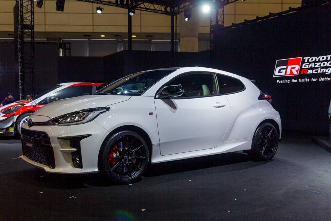 東京オートサロン2020の会場に展示されたGRヤリス