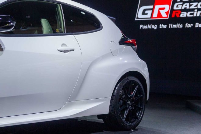 東京オートサロン2020の会場に展示されたGRヤリス