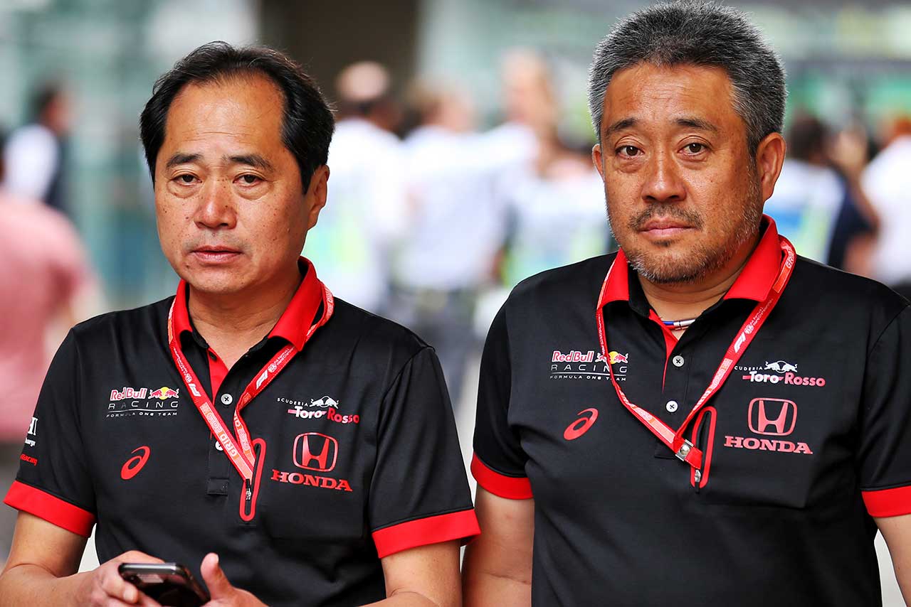 ホンダF1の田辺豊治テクニカルディレクター（左）と山本雅史マネージングディレクター（右）