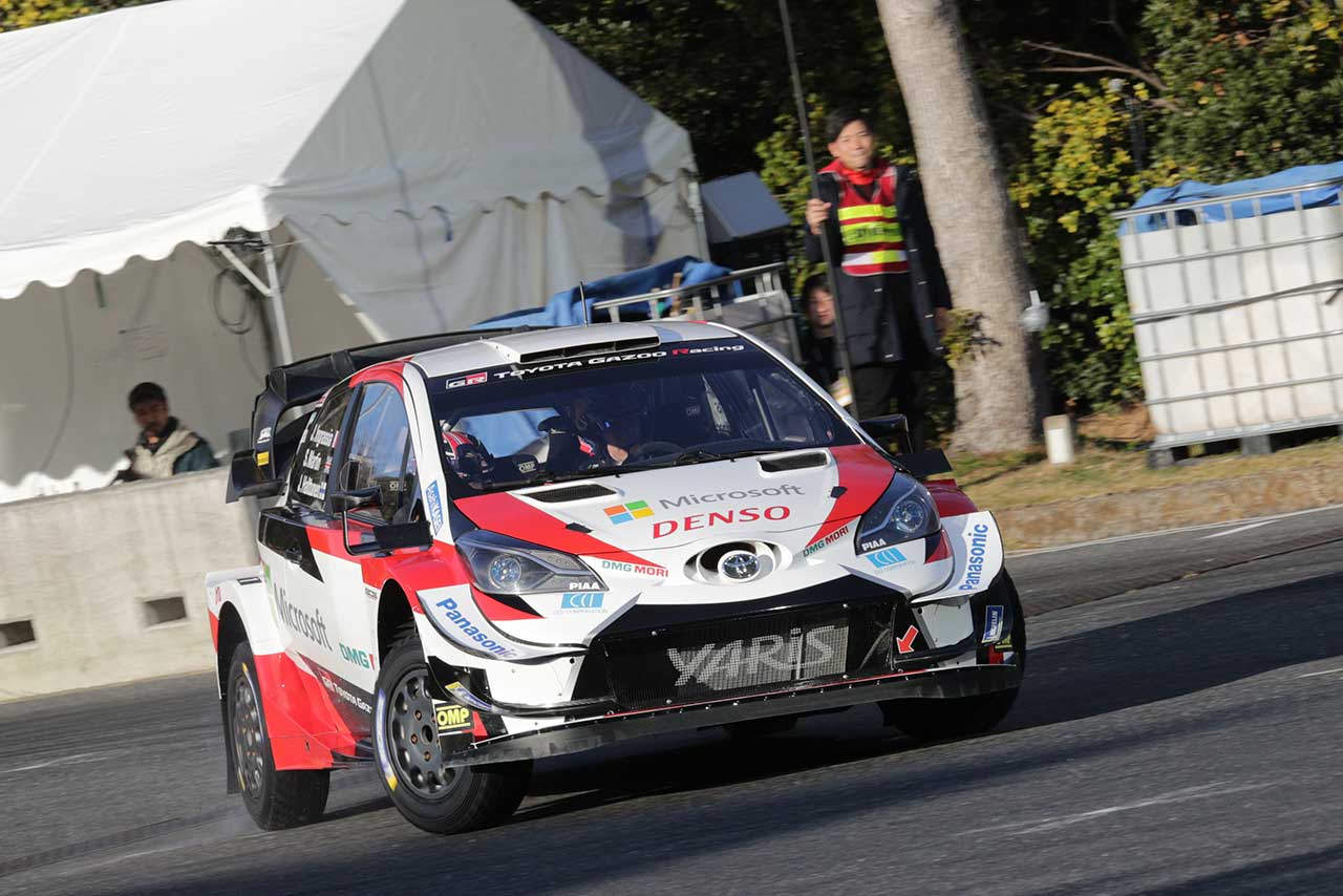 東京オートサロン2020でデモランを披露したトヨタ・ヤリスWRC