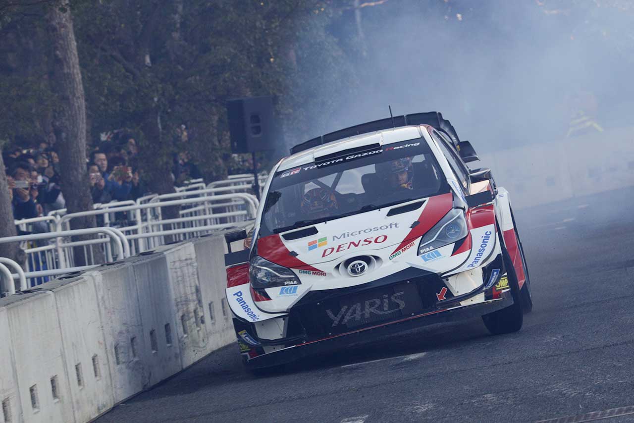 東京オートサロン2020でデモランを披露したトヨタ・ヤリスWRC