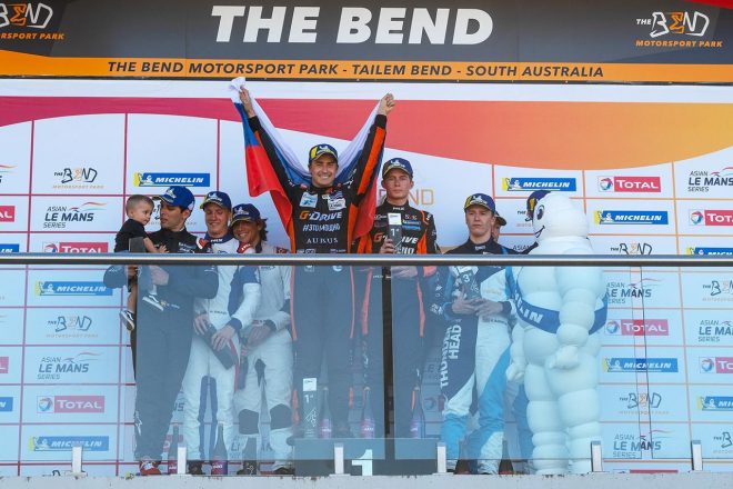 アジアン・ル・マン・シリーズ第2戦ベンドのLMP2表彰台