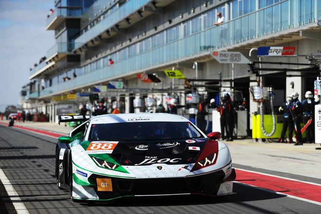 アジアン・ル・マン・シリーズ第2戦ベンド　JLOCのアンドレ・クート／元嶋佑弥／柴田優作組88号車ランボルギーニ・ウラカンGT3