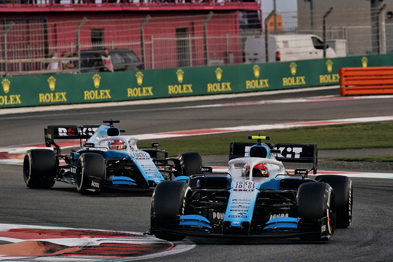 2019年F1最終戦アブダビGP　ロバート・クビサ＆ジョージ・ラッセル（ウイリアムズ）