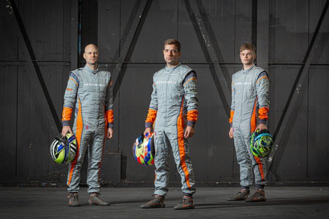 オプティマム・モータースポーツからGTワールドチャレンジ・ヨーロッパ・エンデュランスカップに参戦する（左から）ロブ・ベル、ジョー・オズボーン、オリー・ウィルキンソン