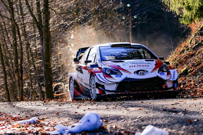 事前テストでフランス国内を走行したトヨタ・ヤリスWRC