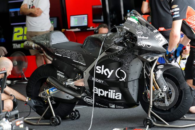 セパンシェイクダウンテストに登場したアプリリアRS-GP 2020年型