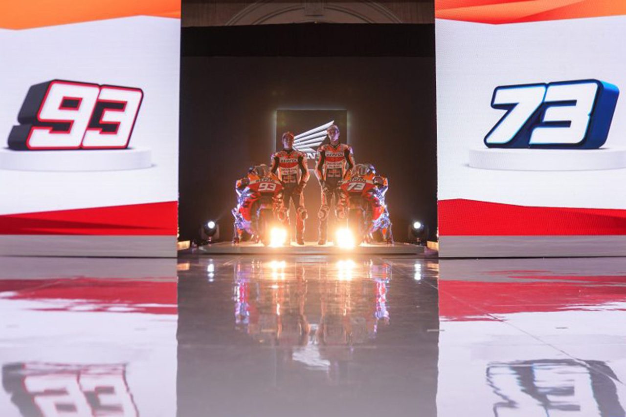 レプソル ホンダ チーム Motogp体制発表に登場したマルケス兄弟 Motogp マルケス兄弟擁すレプソル ホンダがインドネシアで体制発表 20年型rc213vもアンベイルの画像 写真 5 Autosport Web