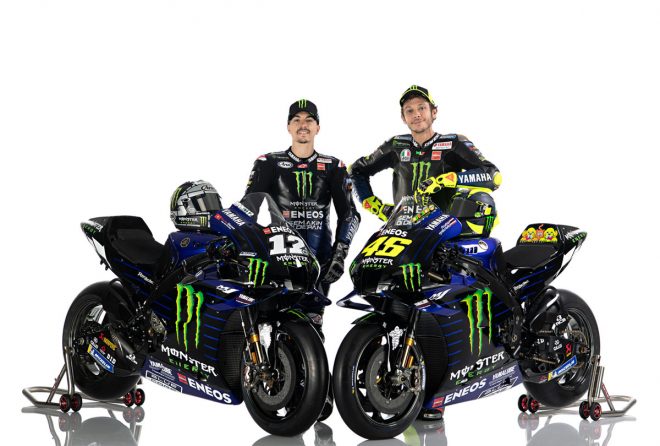 2020年MotoGP:モンスターエナジー・ヤマハのバレンティーノ・ロッシとマーベリック・ビニャーレス