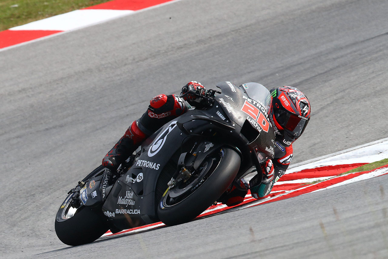 3日間総合トップのクアルタラロ。2019年型、2020年型どちらのマシンでもトップタイムをマーク