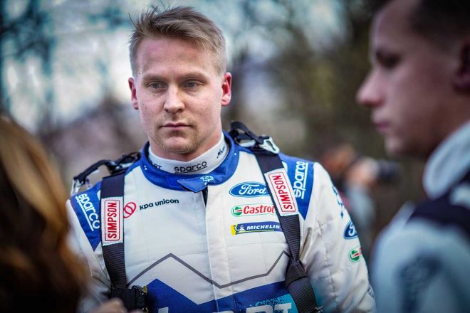 2020年はMスポーツ・フォードに所属しているエサペッカ・ラッピ（フォード・フィエスタWRC）