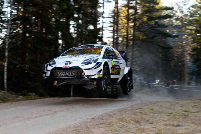 シェイクダウン1本目では9番手タイムを刻んだヤリ-マティ・ラトバラ（トヨタ・ヤリスWRC）