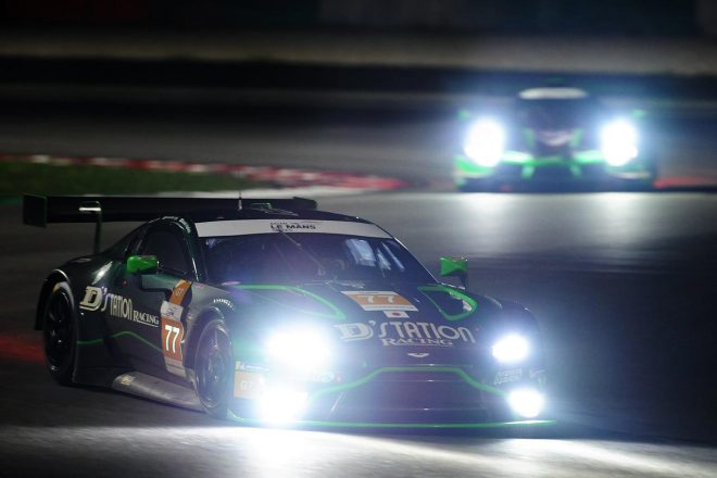 D'station Racingの星野敏／藤井誠暢／ロス・ガン組77号車アストンマーティン・バンテージGT3